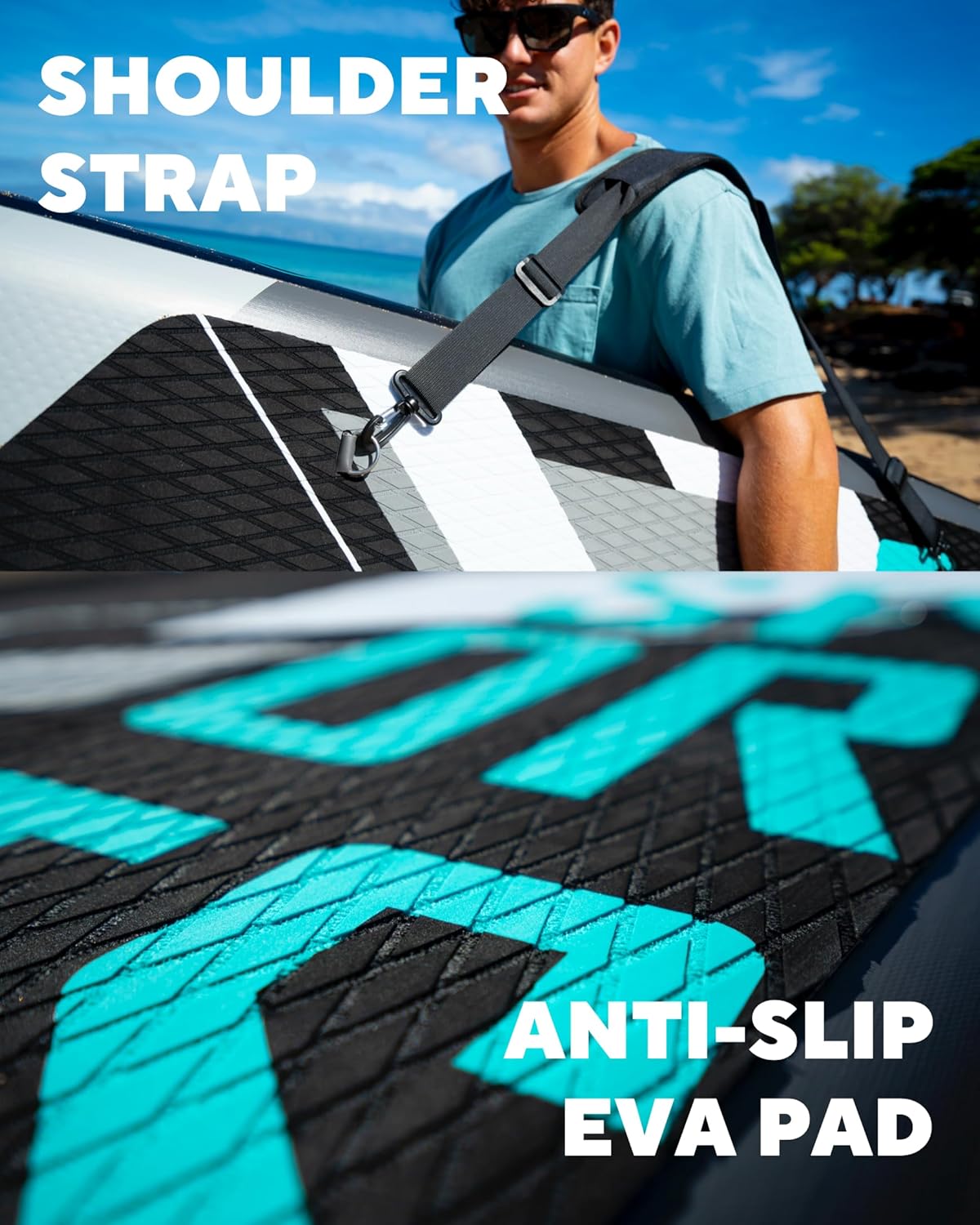 Super Wide Inflatable SUP Board Combo